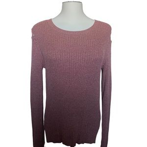 Sweater, Hem&Thread, Women’s Large, Multicolored Red & White.